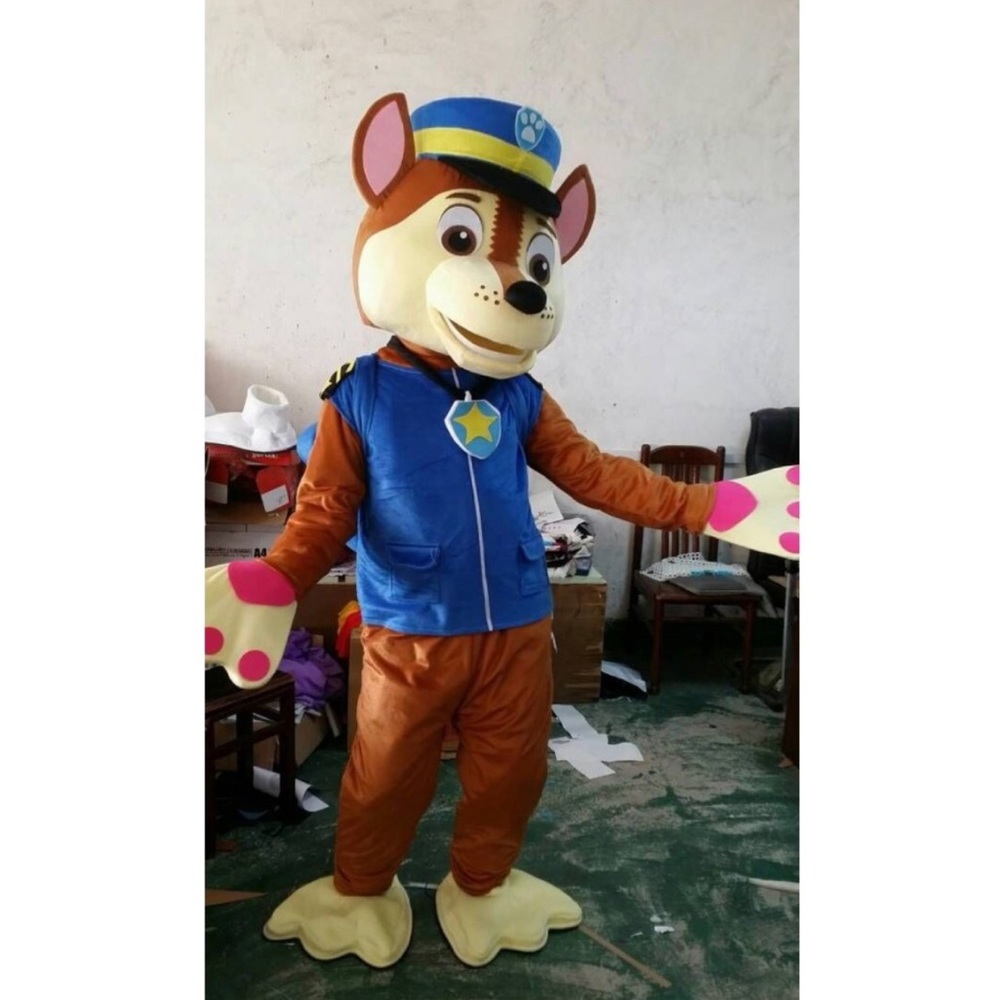 Paw Patrol Chase adult size costume mascot